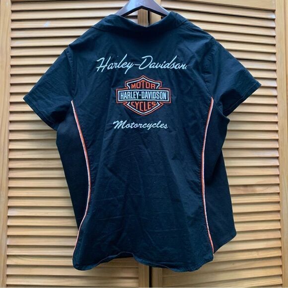 Harley-Davidson Short Sleeve Button up XXL - Picture 4 of 5